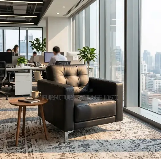 One Seater Leather Office Chair