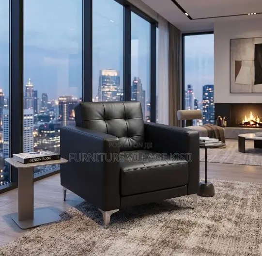 One Seater Leather Office Chair