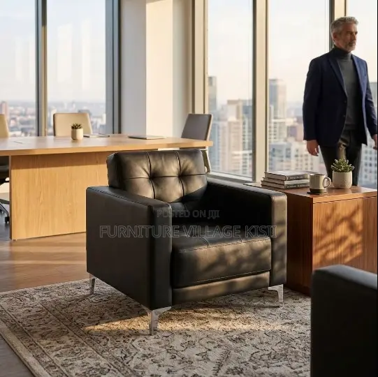 One Seater Leather Office Chair