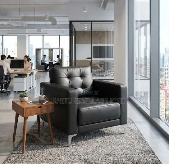 One Seater Leather Office Chair