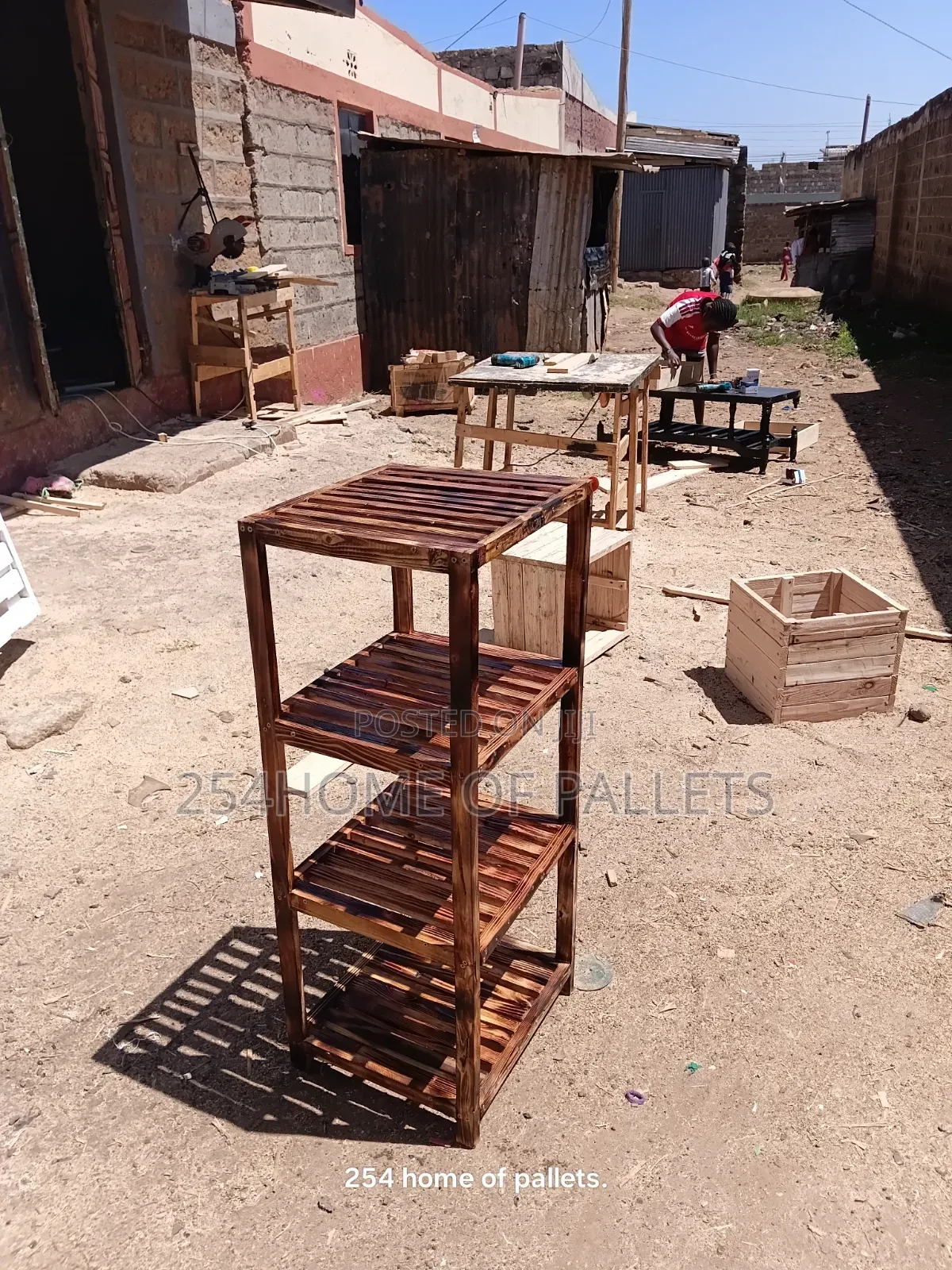 Brown Corner or Flower Stand