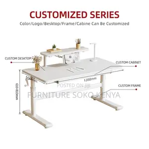 1200MM Sit Stand Desk | Ergonomic Manual Adjustable Modern Desk