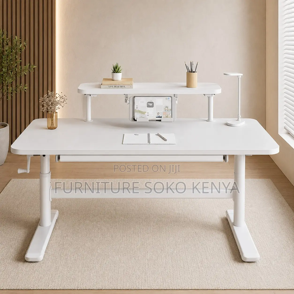 1200MM Sit Stand Desk | Ergonomic Manual Adjustable Modern Desk