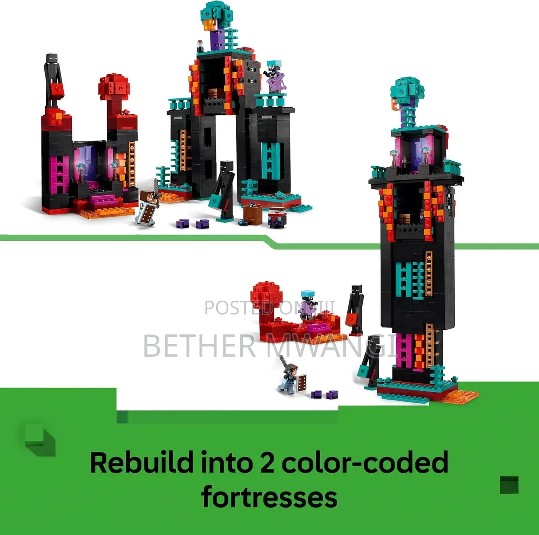 LEGO Minecraft the Enderman Tower Building Toy