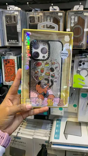 Oxygen Dog Food Art Rugged Case in a Yellow Box iPhone 15 Pro Max