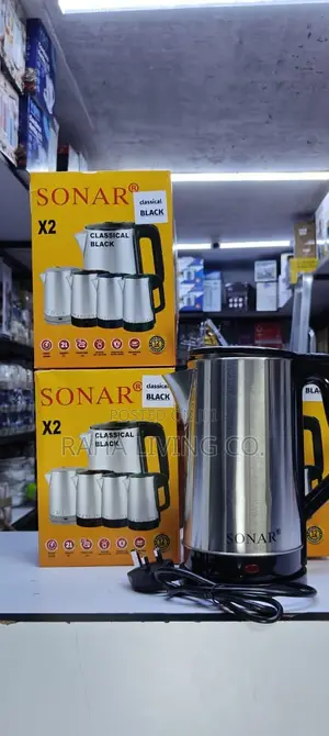 Sonar Stainless Steel Electric Kettle | 2 Litres | Cordless
