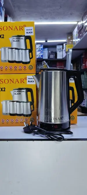 Sonar Stainless Steel Electric Kettle | 2 Litres | Cordless