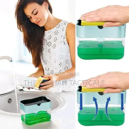 *Liquid Soap Dispenser & Sponge Holder - Dish Soap Pump