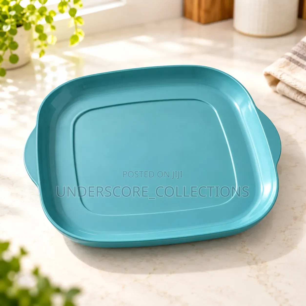Acrylic Clear Food Cover With Base Dish