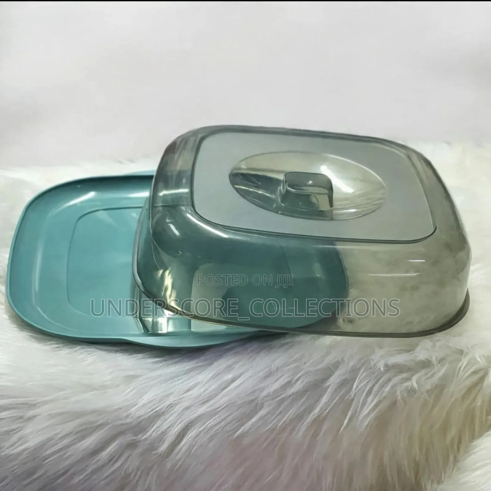 Acrylic Clear Food Cover With Base Dish
