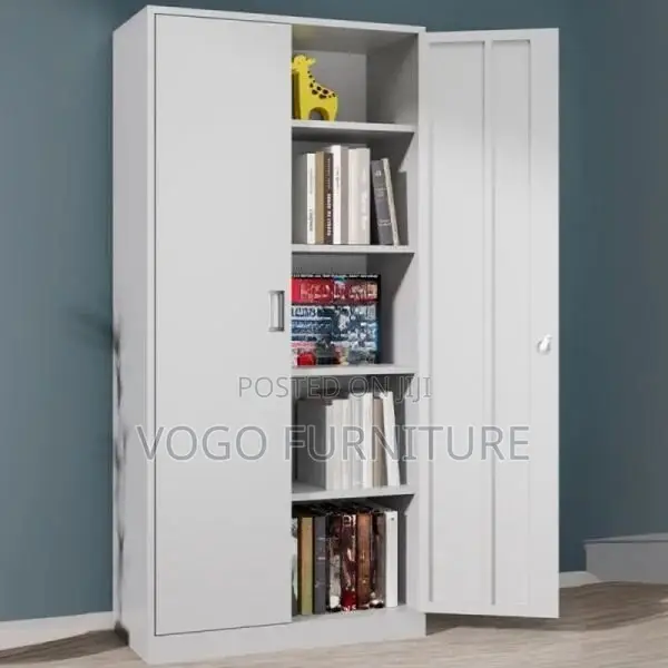 Filing Cabinet; 2-Door Steel Cabinet