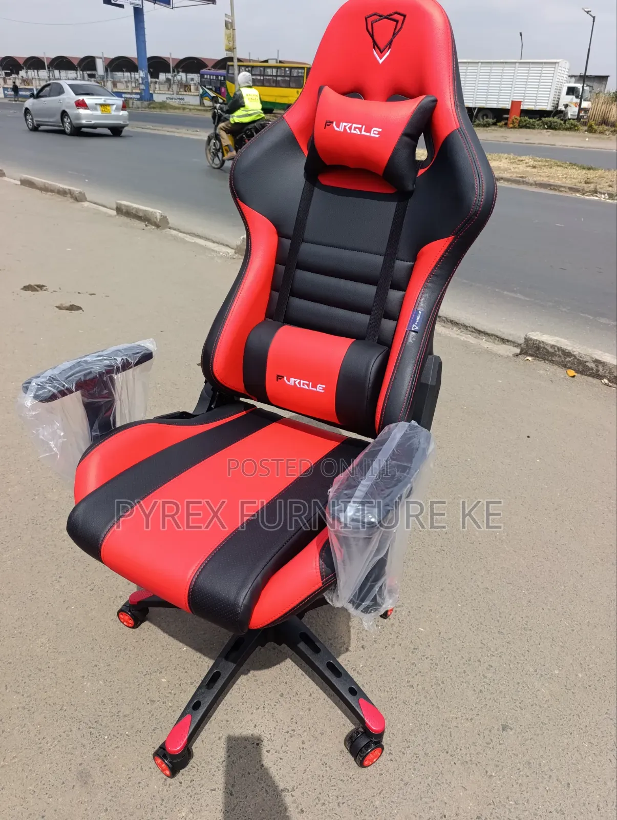 Red Racing Style Gaming Chair