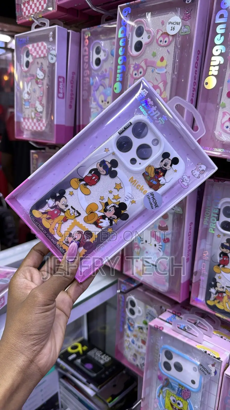 Clear Cartoon Protective TPU Phone Case Mouse aPluto iPhone 17 Pro Max