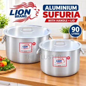 90ltrs Aluminum Sufuria Lion Brand