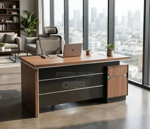 Office Desk : 1.6M Executive L-Shaped Computer Corporate Office Desk