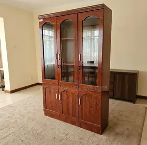 3-Door Mahogany Office Cabinet