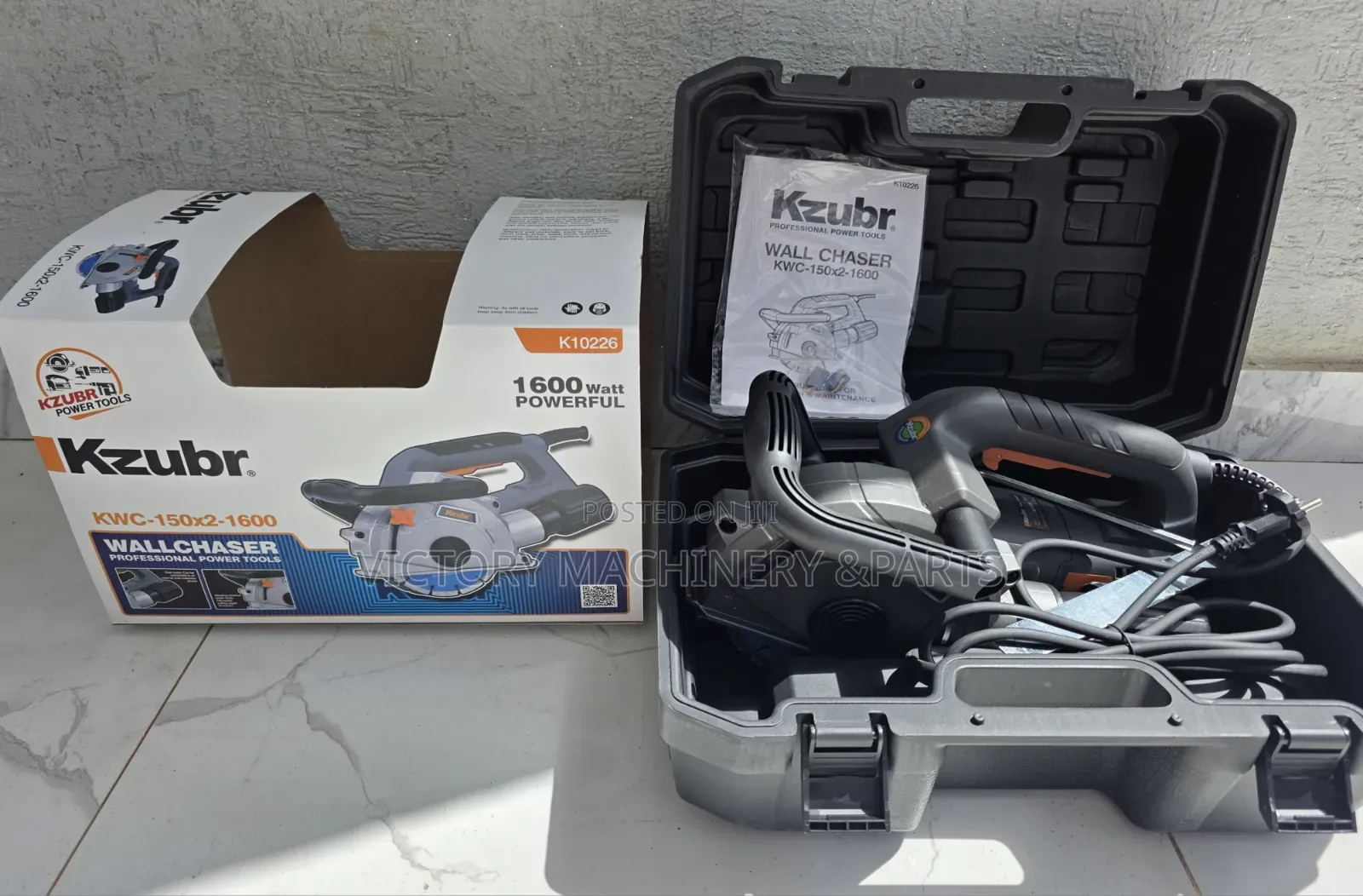 KZUBR KW Electric Wall Chaser With 2 Blades
