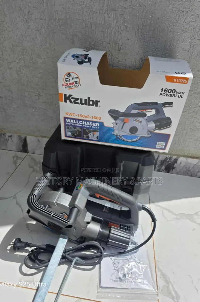 KZUBR KW Electric Wall Chaser With 2 Blades