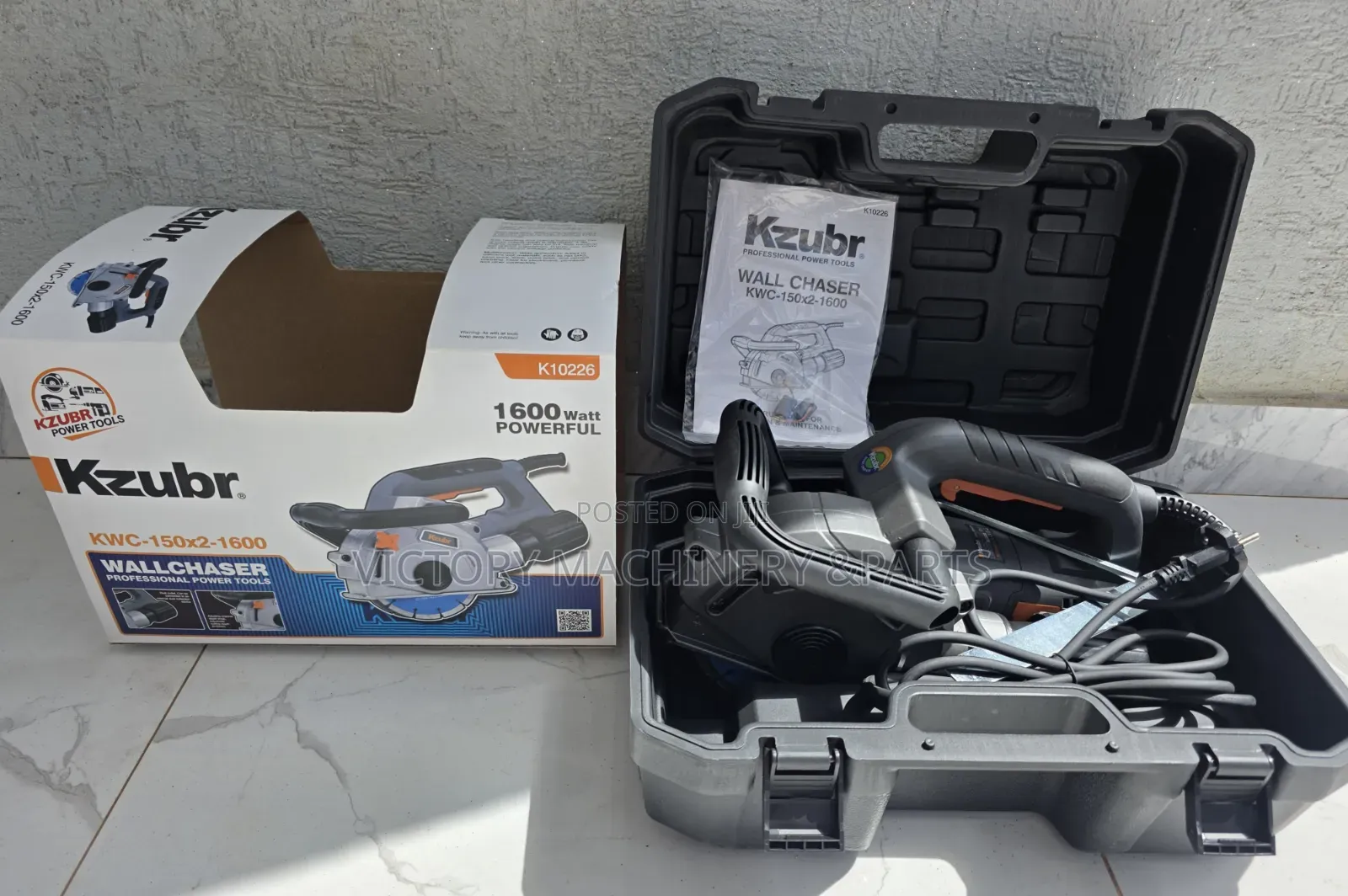 KZUBR KW Electric Wall Chaser With 2 Blades