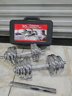 Dumbell 30kgs Chrome Set