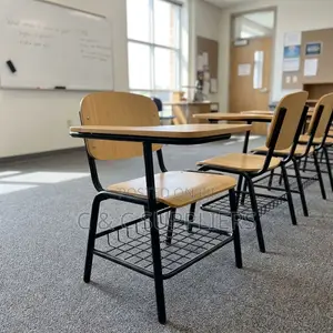 Classroom Study Chair With Writing Pad.