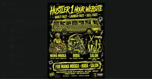 1 Hour Brutal Website for Hustlers - Salon Shop Boda