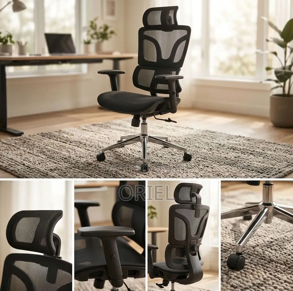 Office Chair : Breathable Full-Mesh Design Office Seat