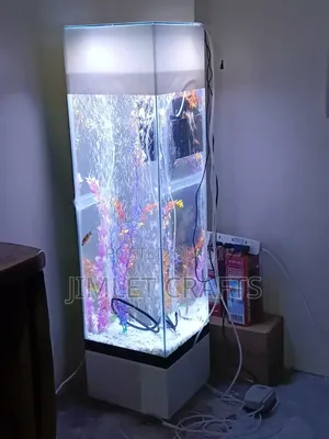 White 4ft Tower Aquarium