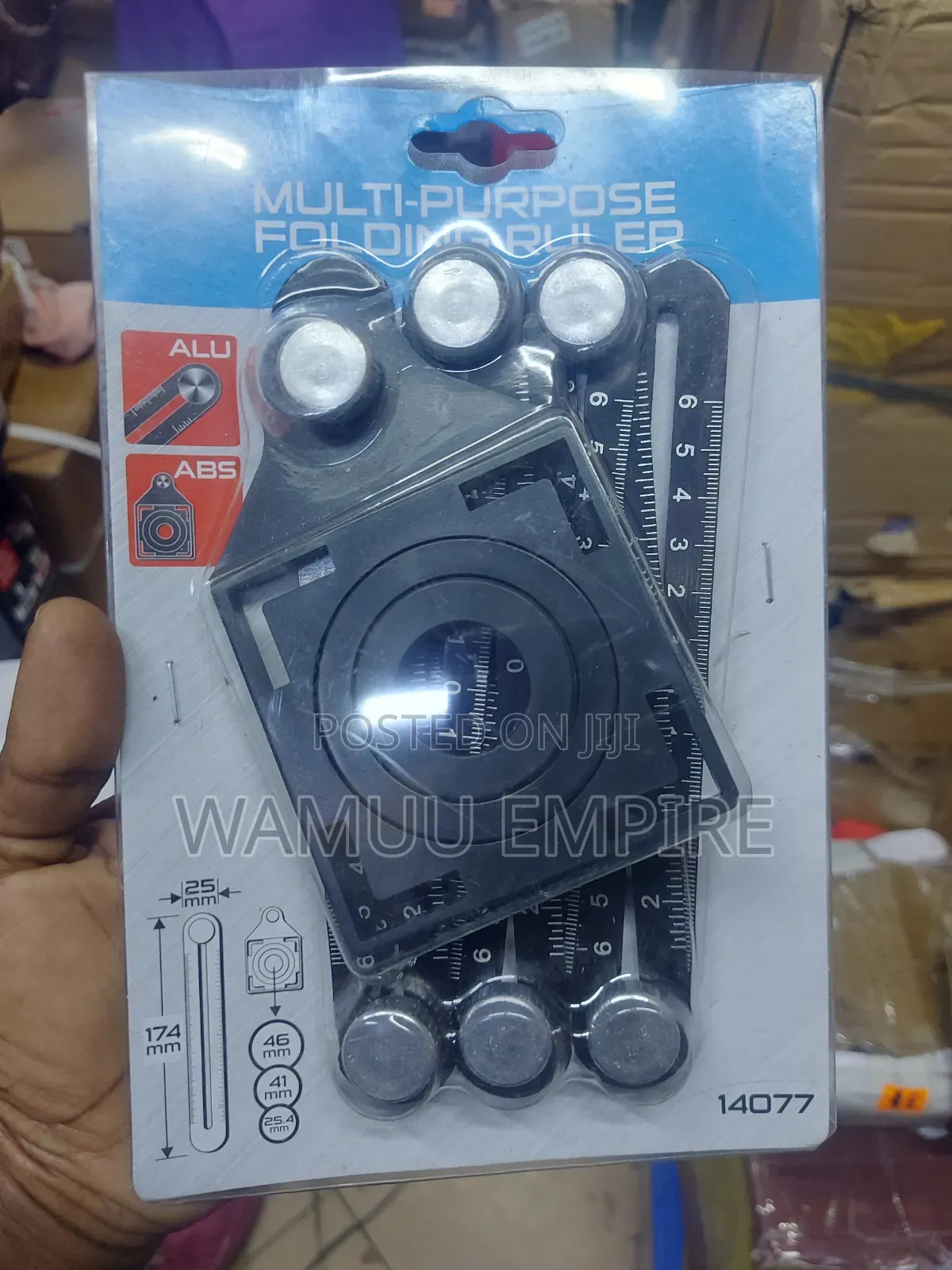 6-Sided Multi-Angle Measuring Ruler,tile Punch Locator Template Tool