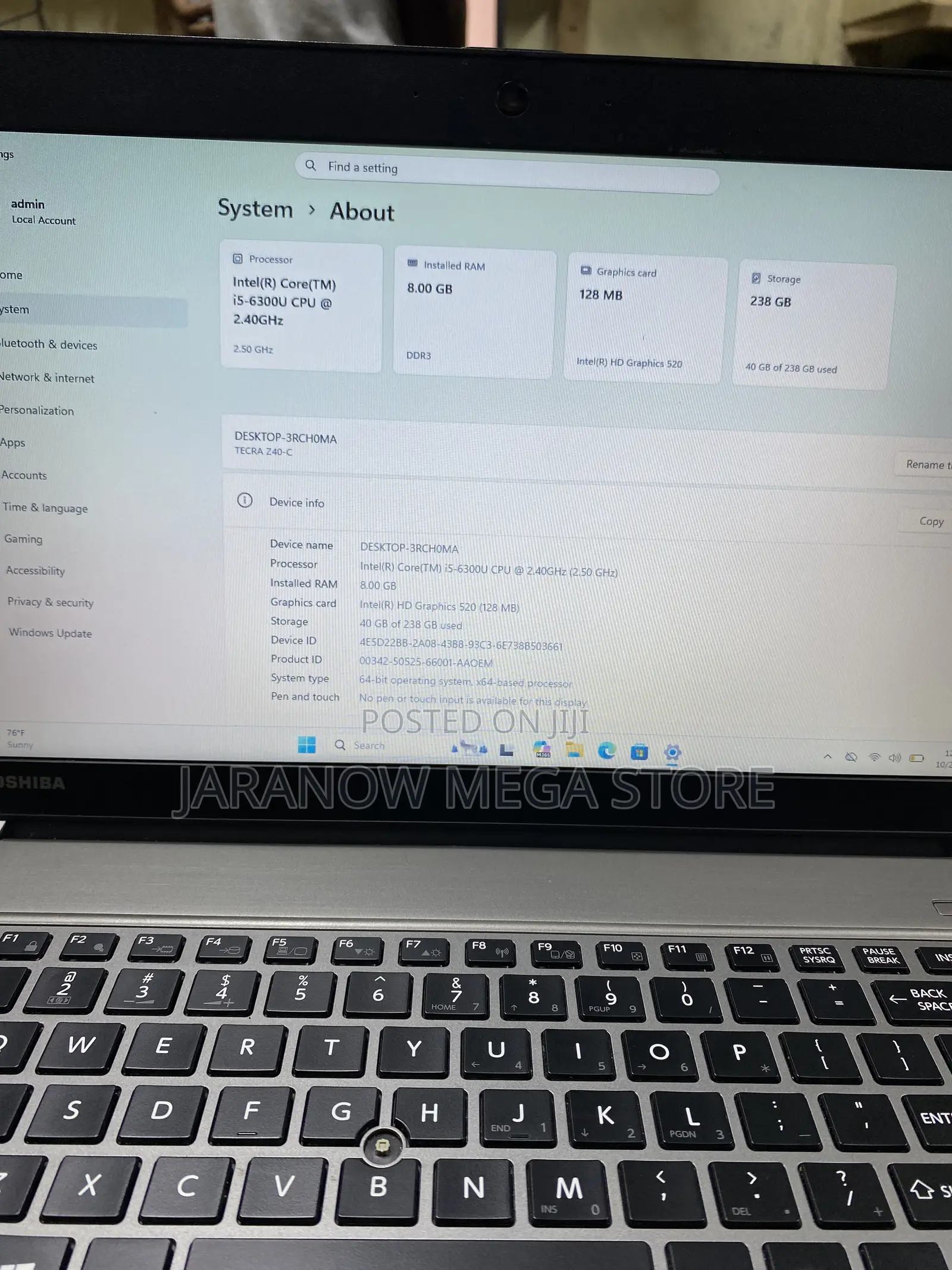 Laptop Toshiba Tecra Z40 8GB Intel Core i5 SSD 256GB