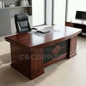 1.4 M L-Shaped Managers Desk.