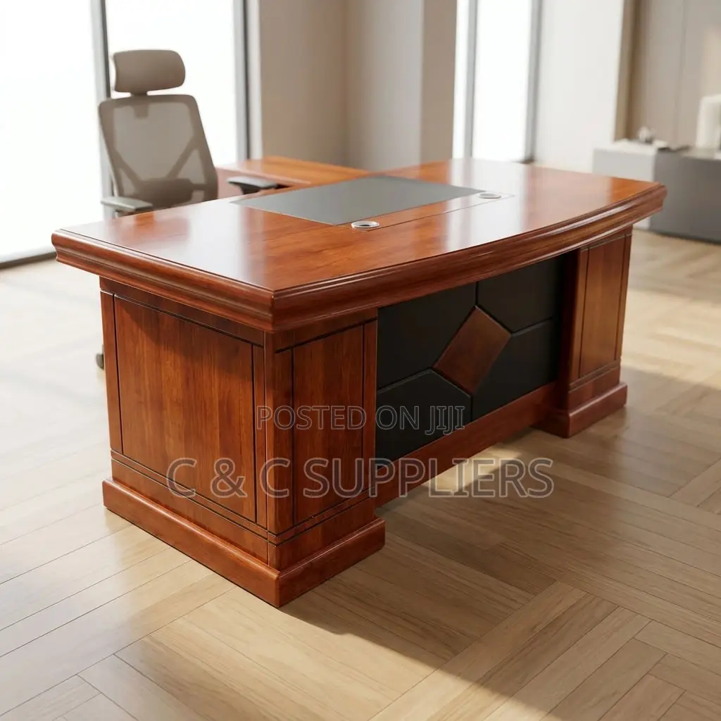 1.4 M L-Shaped Managers Desk.