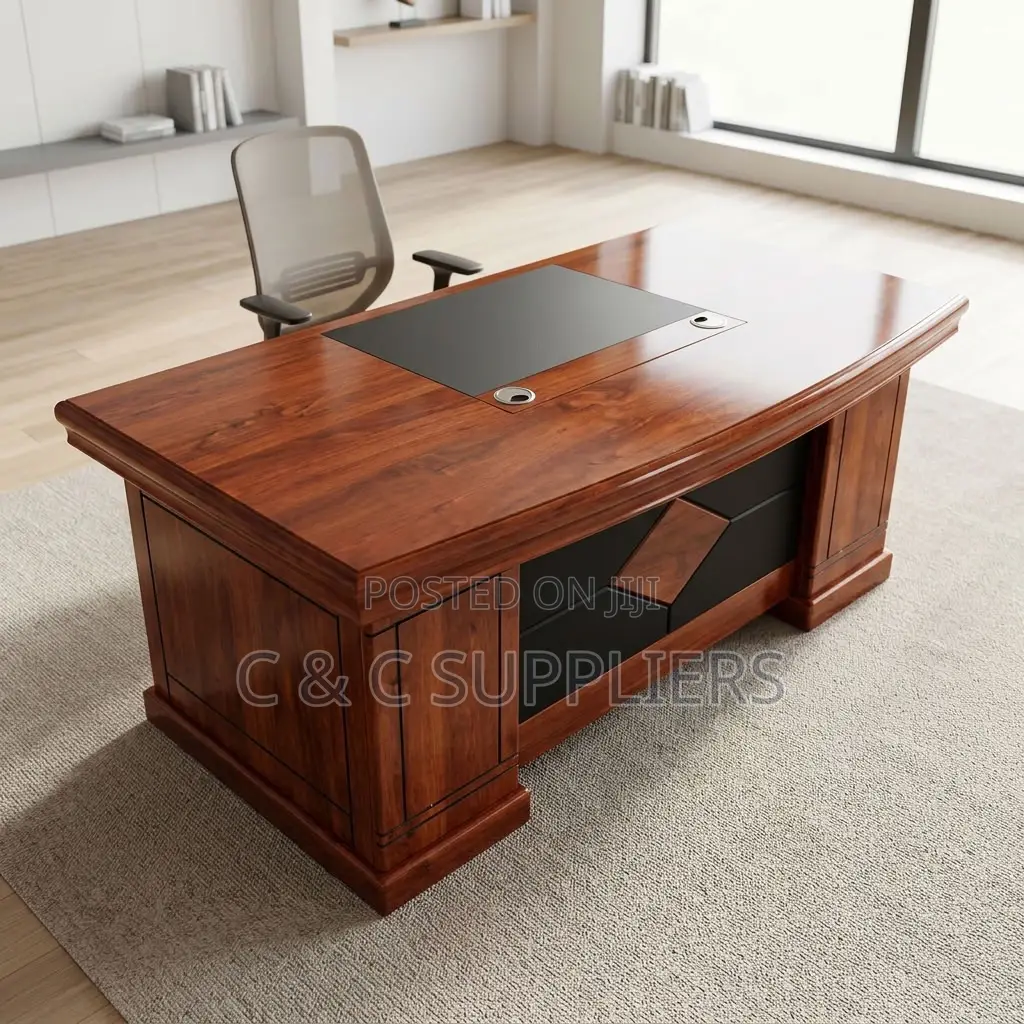 1.4 M L-Shaped Managers Desk.