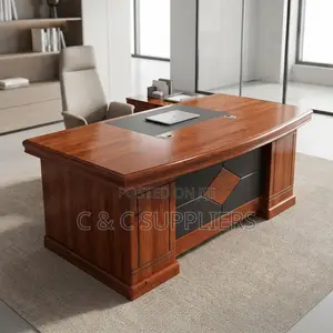 1.4 M L-Shaped Managers Desk.