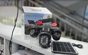 4-Lens AOV 4G Solar Camera – 3 PTZ + 1 Bullet Lens, 360° View