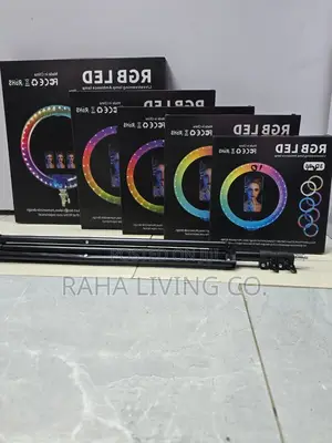 RGB LED Ring Light | 10 to 14 Inch | Remote and Phone Holders