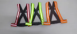 Reflective Strap Safety Harness- Cross Back -Hi Vision Vest Straps