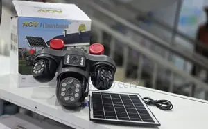 Solar 4G Four Lens CCTV Camera Outdoor AI Motion Tracking TwoWay Audio
