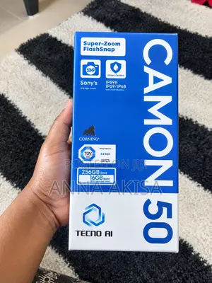 New Tecno Camon 50 256 GB Black