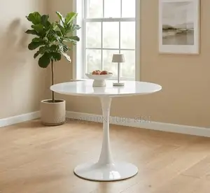 Glossy 80cm 4 Eames Seater Dining Table