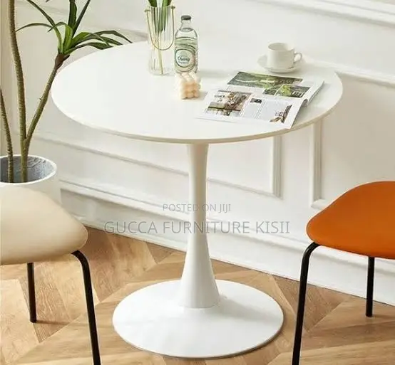 Glossy 80cm 4 Eames Seater Dining Table