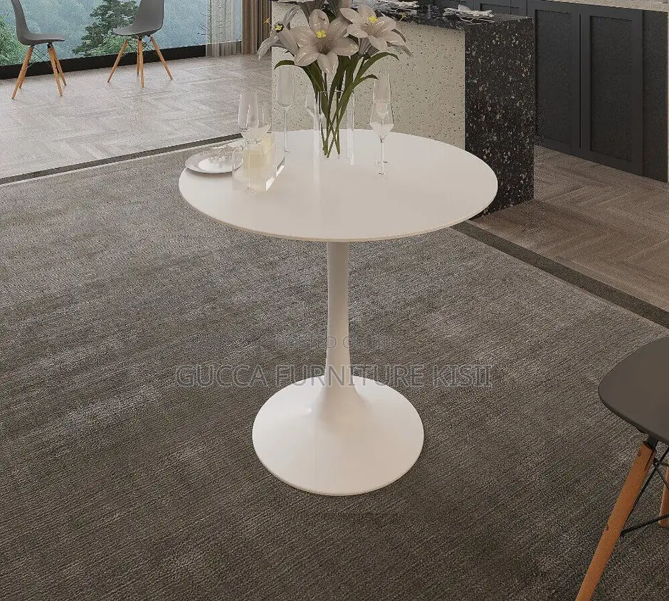 Glossy 80cm 4 Eames Seater Dining Table