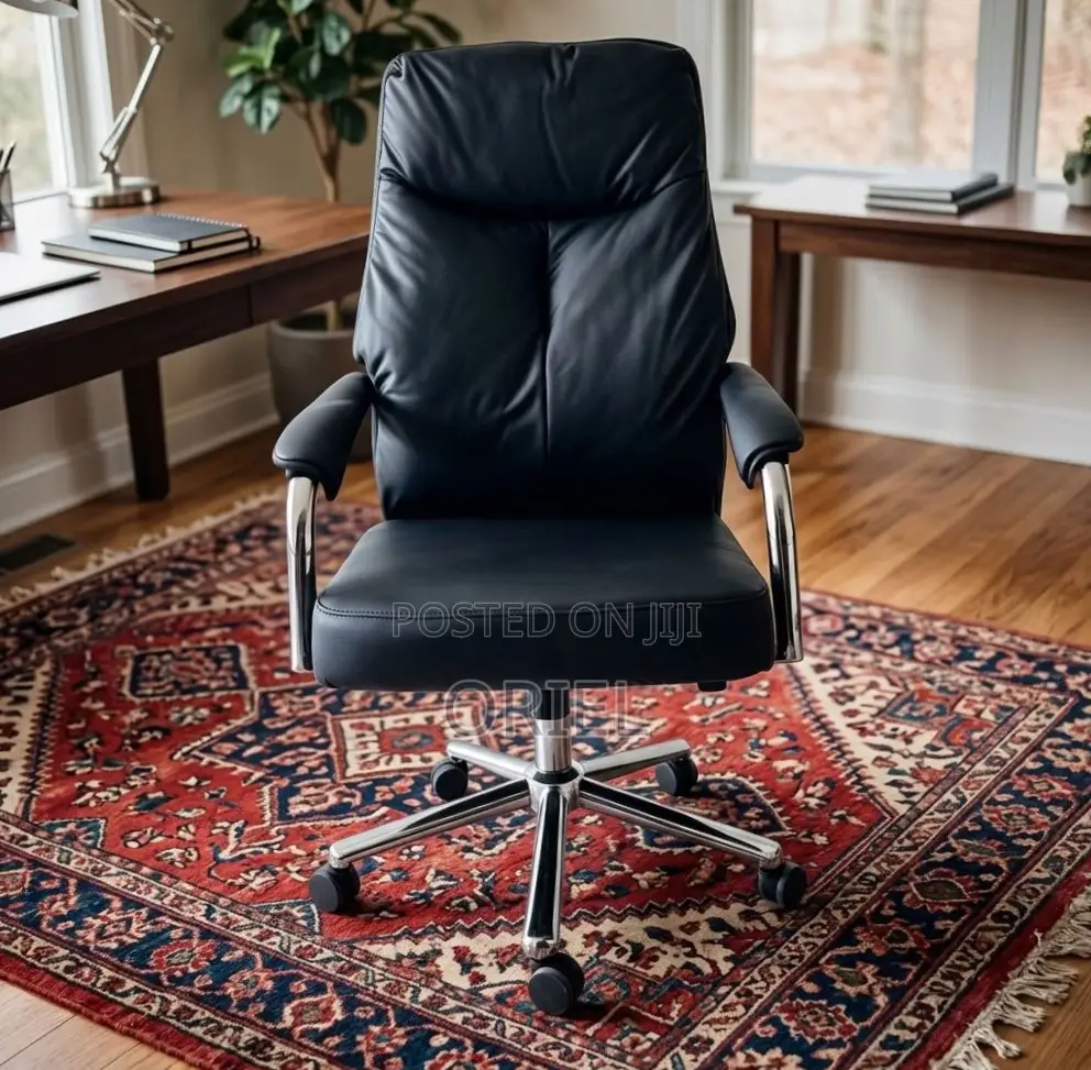 Office Chair : High Back Leather Seat