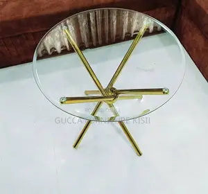 Modular Round Glass Dining Table.