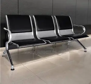 3 Way PU Leather Padded Airport Waiting Reception Bench