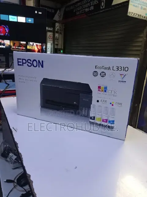 Epson EcoTank L3310 InkTank A4 Colour Printer, Scanner, Copier