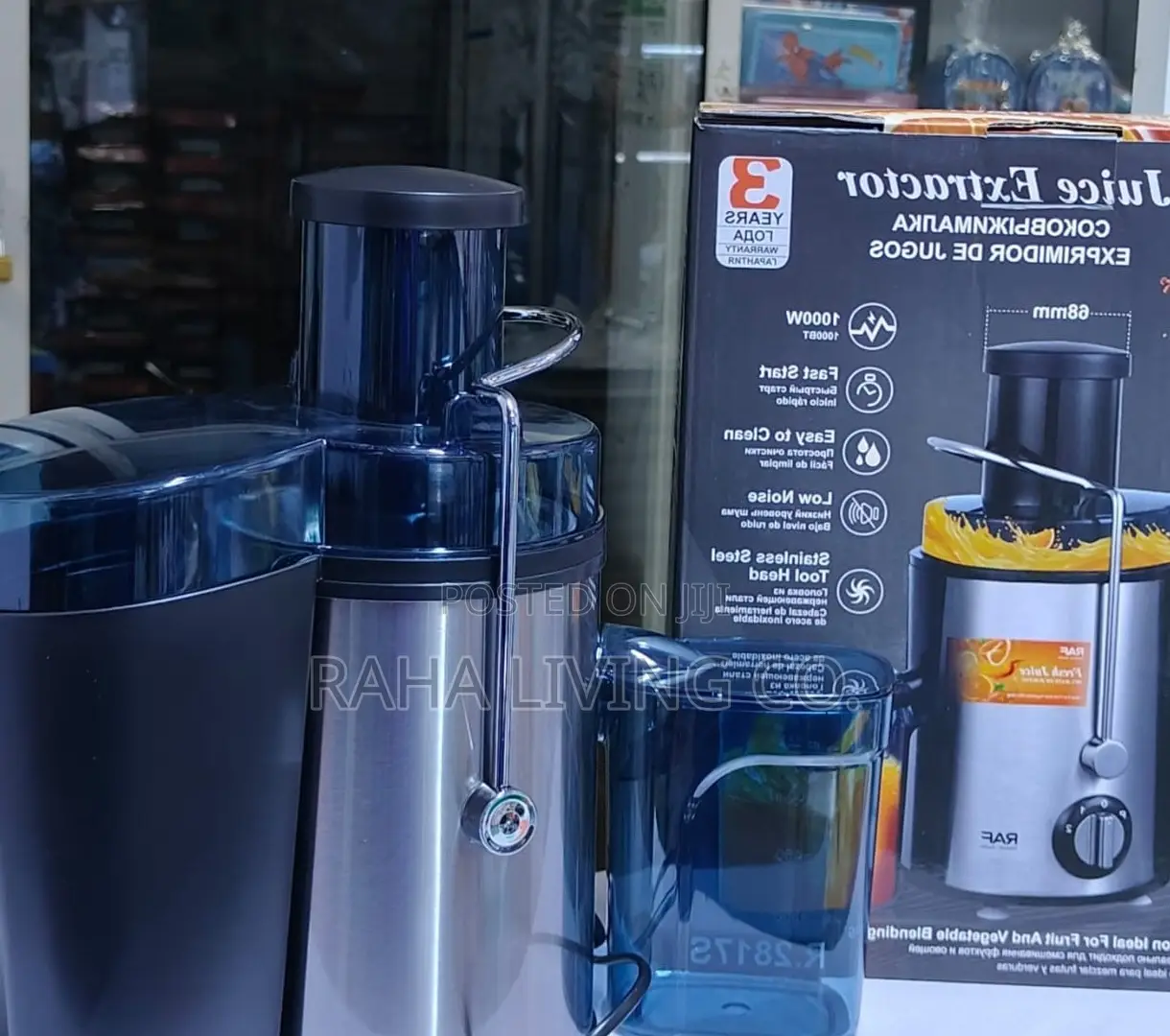 RAF 1000W Juice Extractor | Fast Start | Easy to Clean