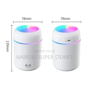 Mini USB Humidifier With LED Lights – Portable Desktop Air Humidifier