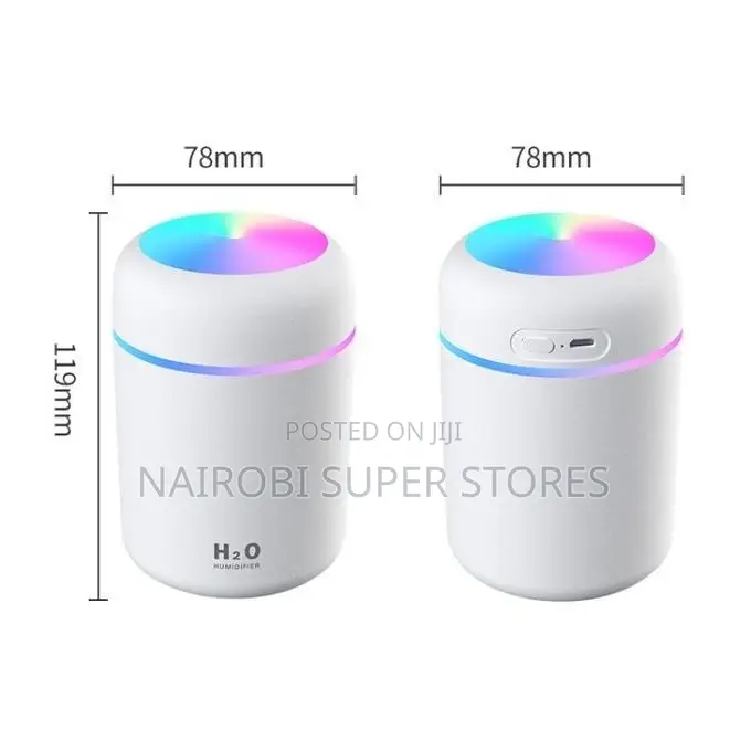 Mini USB Humidifier With LED Lights – Portable Desktop Air Humidifier
