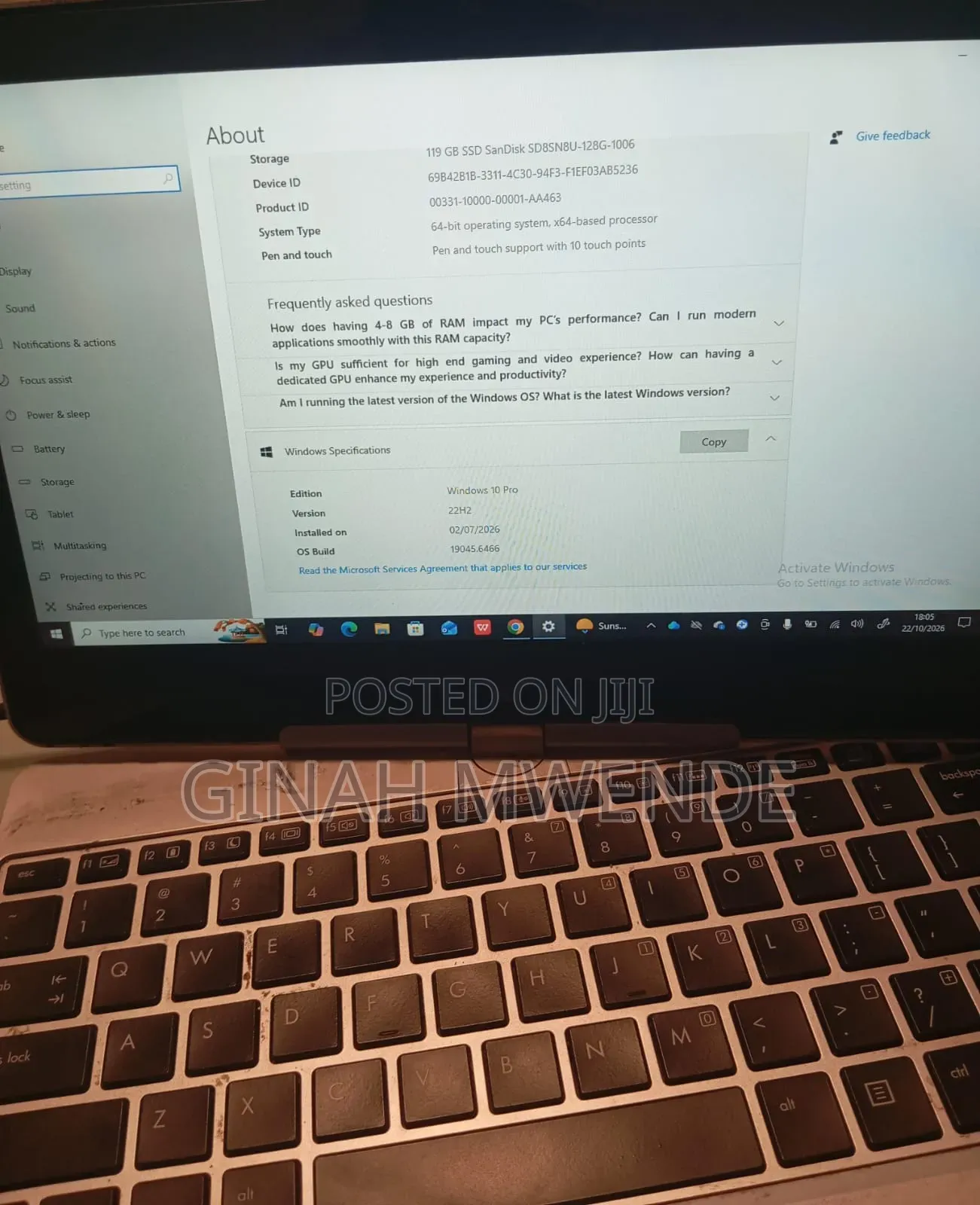 Laptop HP EliteBook 840 G3 4GB Intel Core i3 SSD 128GB